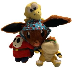 Plush Lot Eevee Build a Bear Pokemon w/Sound Pajamas Bowser Jr. Shy Guy Koopa